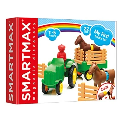 Image of SMARTMAX My First Tractor Set, Construction Toy, 22 pieces, 1 1/2 5 Years