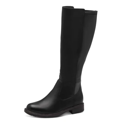 Image of Jana Women&#039;s Long Boot Flat 8 25563 43 Fashion, Black, 5 UK