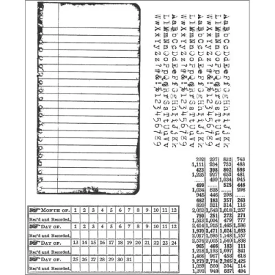 Image of Stampers Anonymous Tim Holtz Cling Stamps 7&quot;X8.5&quot;, School Desk