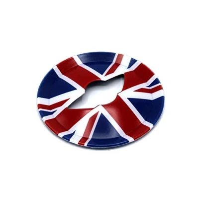 Image of HDX Steeling Wheel Cover Trim Cap ABS for Mini Cooper R55 R56 R57 R59 R60 R61 F54 F55 F56 F57 F60 Clubman Hardtop Hatchback Covertible Countryman (R Series, Union Jack Red)