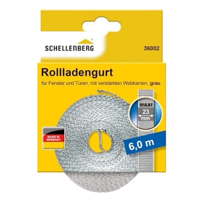 Image of Schellenberg 36003 Roller Shutter Belt 23 mm / 6.0 m White
