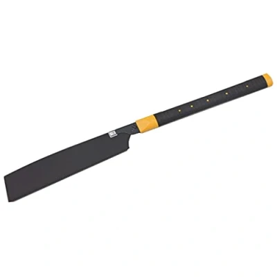 Image of Tajima Japanese Saw Pull 265R Fluorine Black (265 mm, Ergonomic Handle, Quick Change System, 16 Teeth per Inch, Wood Saw) JPR265FBR