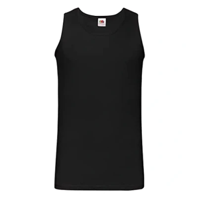 Image of 5 Pack of Fruit the Loom Mens Athletic Vests Tank Top T Shirt Sizes and Colours (Small 35 37 Inch Chest, 2 Black White 1 Grey)