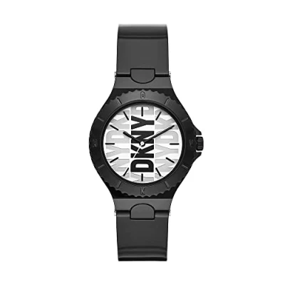 Image of DKNY Watch for Women Chambers Quartz/3 Hand movement 36mm case size with a Polyurethane strap NY6645