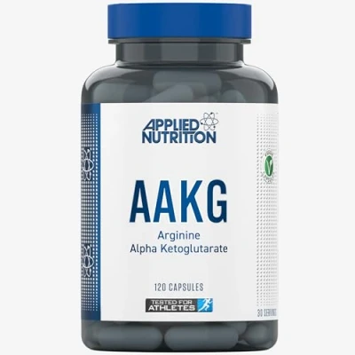 Image of Applied Nutrition AAKG L Arginine Alpha Ketoglutarate 800mg per Capsule, Nitric Oxide, Pre Workout Energy Boost, Muscle Pump Supplement (120 Capsules 30 Servings)