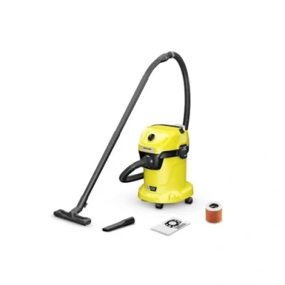 Image of Kärcher Battery Wet And Dry Vacuum Cleaner WD 3 18, Blowing Function, Plastic Container: 17 l, Suction Hose: 2 m, incl. Cartridge Filter, Nozzle, Crevice without 18 V