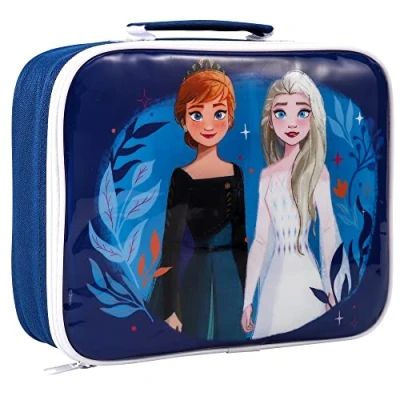 Image of Zawadi Global Frozen Rectangular Insulated Lunch Box Bag for Boys and Girls, Perfect Size Packing Hot or Cold Snacks School Travel, BPA Free