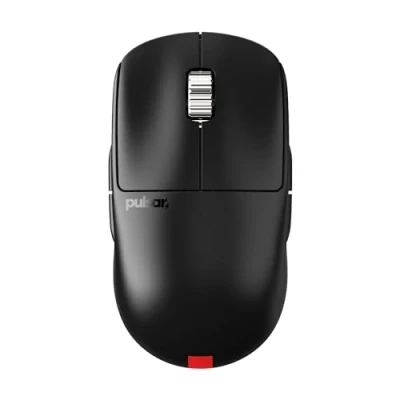 Image of Pulsar Gaming Gears X2A eS Wireless Mouse, Ambidextrous, Optical switch, OLED Display, Driverless, PAW3395 sensor, 100H battery, 4K dongle Included (Medium, Black)