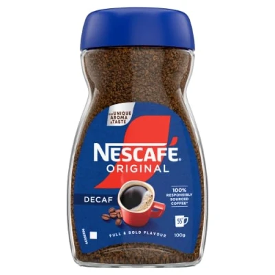 Image of NESCAFÉ Original Decaf Instant Coffee 100g, Rich Aroma, Full and Bold Flavour (Pack of 6)