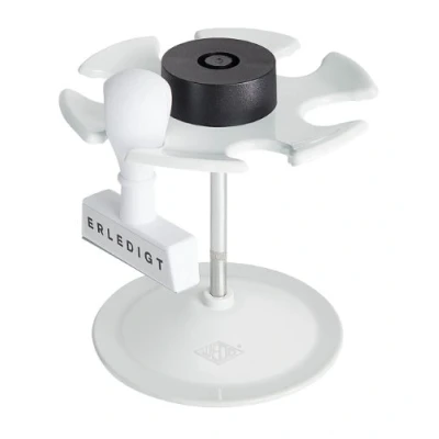 Image of Wedo 0646 Stamp Holder with 6 Compartments Round Light Grey