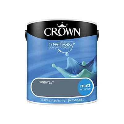 Image of 2.5L CROWN Standard Breatheasy Matt Emulsion Paint Runaway