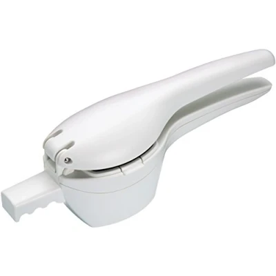 Image of KitchenCraft Plastic Potato Ricer / Puree Maker with 2 Stainless Steel Blades in Gift Box, White, 36 x 10 cm