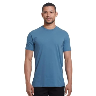Image of True Classic Men&#039;s Crew Neck Short Sleeve T Shirt, 1 Pack Indigo, S
