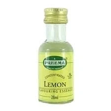 Image of Preema Food Flavouring Essence 2x28ml Bottle Halal 13 Different Flavours Free P&amp;P (Lemon Flavour)