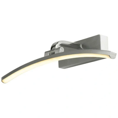 Image of Santorini 40cm Picture Light Satin Silver, Polished Chrome