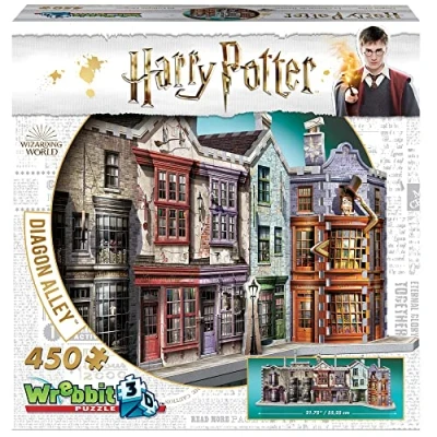 Image of Wrebbit3D Harry Potter: Diagon Alley (450pc) 3D Puzzle Ages 14+