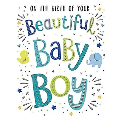 Image of Regal Publishing Modern Beautiful Baby Boy Birth 8 x 6 inches