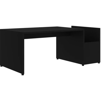 Image of vidaXL Coffee Table Black 90x45x35 cm Engineered Wood