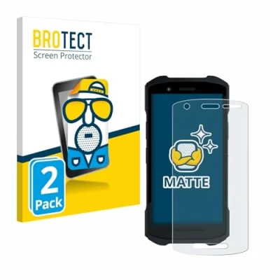 Image of brotect Screen Protector Anti Glare compatible with Zebra TC21/ TC26 (2 Pack) Matte, Fingerprint Protection Film