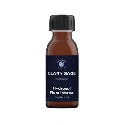 Image of Mystic Moments Clary Sage Natural Hydrosol Floral Water 250ml Perfect for Skin, Face, Body &amp; Homemade Beauty Products Vegan GMO Free