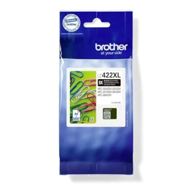 Image of Original Brother LC 422XLBK Black Ink Cartridge for Approx. 3,000 Pages MFC J5340DW, J5345DW, J5740DW, J6540DW, J6940DW