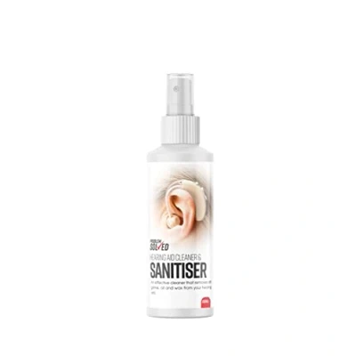 Image of Problem Solved Hearing Aid Cleaner and Sanitiser Removes Dirt, Oil Wax 150ml