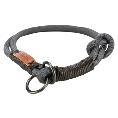 Image of TRIXIE Be Nordic Choke, : 45 cm/Ø 8 Mm, Dark Grey/Brown, M, 0.065 kg