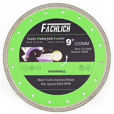 Image of FACHLICH Diamond Cutting Disc 230mm 9&quot; Porcelain Saw Blade for Tile Granite Marble Ceramic