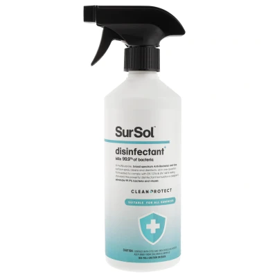 Image of 3X Sursol Instant House Kitchen Bathroom Table Sofa Spray 500ml Wash Outdoor/Indoor Use Kill 99.9% Germs