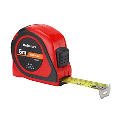 Image of Hultafors 351203 &quot;SL 5M&quot; Short Steel Tape Black/Red