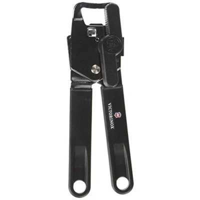 Image of Victorinox Universal Can Opener, With Bottle Safe and easy to use Tool, Robust Plastic Handle, Black