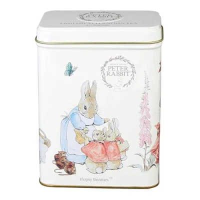 Image of New English Teas Peter Rabbit Tea Caddy with 40 Afternoon Teabags Beatrix Potter