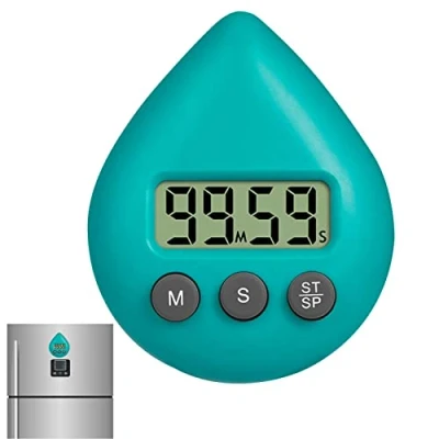 Image of Classroom Timer Waterproof Shower Suction Cup Compact Timing Device with LCD Display for Kitchen Cooking, Showering, Classroom, Working Gusengo