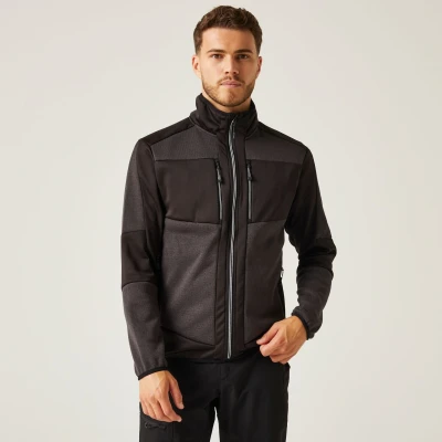 Image of Regatta Professional Men&#039;s E Volve Stretch Midlayer Ash Black, Size: Xxl