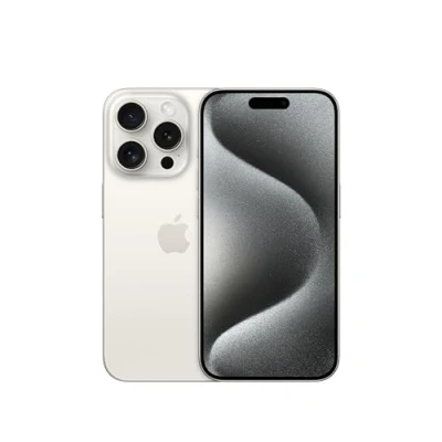 Image of Apple iPhone 15 Pro (256 GB) White Titanium (Renewed)