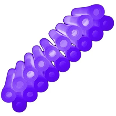 Image of The Glowhouse Premium 6 inch Glow Stick pack of 25 Individually Wrapped with Lanyards (Purple)