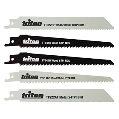 Image of Triton Recip Saw Blade Set 5pce 150mm