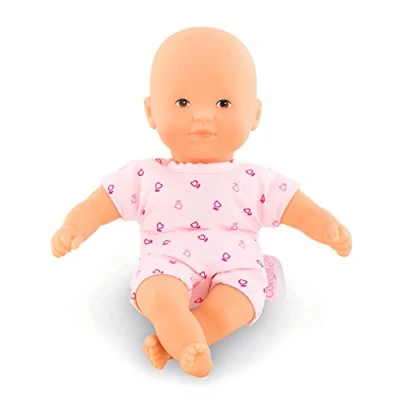 Image of Corolle 9000120130 Pink 20cm / Französische Puppe mit und Vanilleduft Baby Mon Premier Poupon Mini Calin 20 cm/French Doll with Charm and Vanilla Fragrance, 8&quot;