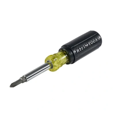 Image of Klein Tools 32476 5 in 1 Multi Bit Screwdriver/Nut Driver with 2 Slotted, Philips, and Nut Tip