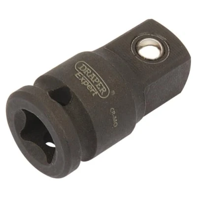Image of Draper Expert Impact Socket Converter, 1/4&quot;(F) x 3/8&quot;(M)