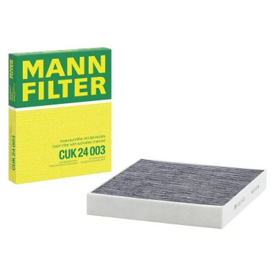 Image of 1303390300 Pollen Filter MANN CUK 24 003 Activated Carbon 240mm 204mm 31mm VAUXHALL: Insignia Mk2, Astra Mk7 Kombi,