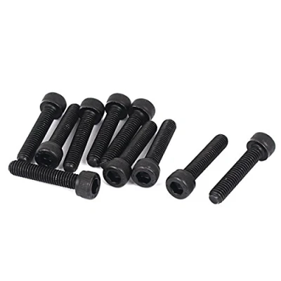 Image of Sourcingmap 1mm Pitch M6 x 30mm Cap Head Hexagon Socket Key Screws Bolts 10 Pcs