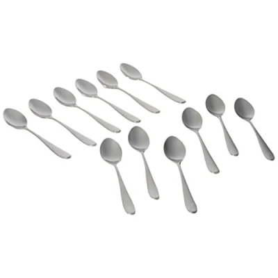 Image of Genware NEV TES FL Spoon, Florence Tea, 18/0 (Pack of 12)