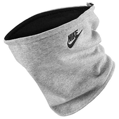 Image of Nike Sportswear Neckwarmer Reversible CLUB Unisex Snood, Size: One Size, Dark grey heather/black/white