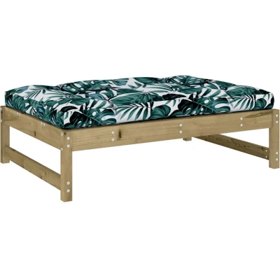 Image of vidaXL Garden Footstool 120x80 cm Impregnated Wood Pine