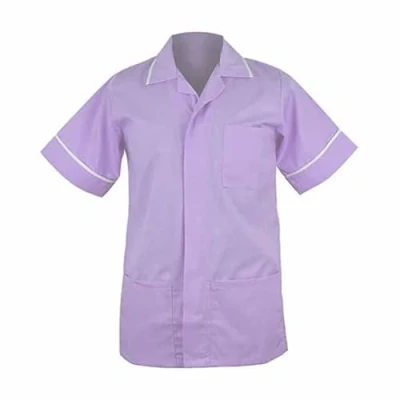 Image of Skywear Men&#039;s Medical Healthcare Tunic, Nurse Hospital Dentist Uniform, Lilac with White, S