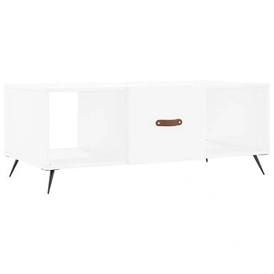 Image of vidaXL Coffee Table White 102x50x40 cm Engineered Wood