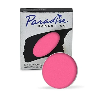 Image of Mehron Makeup Paradise AQ Face and Body Paint Refill Size Perfect Performance, Beauty, Cosplay, Halloween Water Activated Paint, .25 oz (7 g) (Light Pink)