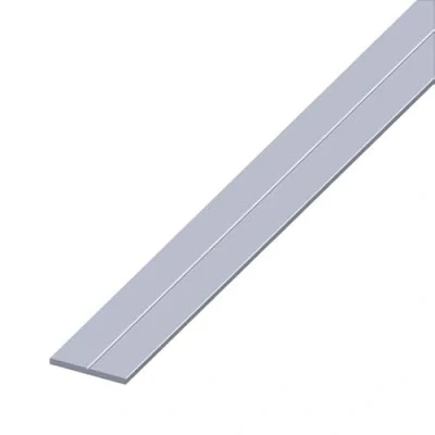 Image of Flat Bar 1m x 20mm 2mm Silver Anodised Aluminium