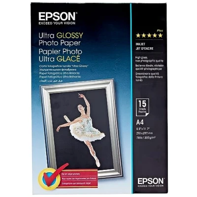 Image of Epson Ultra Glossy Photo Paper A4 (210 x 297 mm) 15 sheet(s)